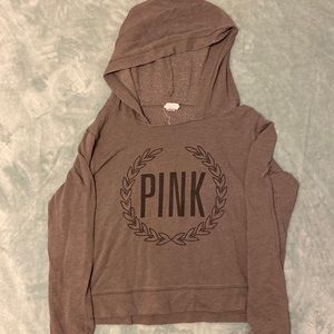 Pink Victoria’s Secret Hooded Long Sleeve